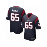 Men's Nike Houston Texans #65 Greg Mancz Game Navy Blue Team Color NFL Jersey