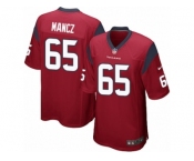 Men's Nike Houston Texans #65 Greg Mancz Game Red Alternate NFL Jersey