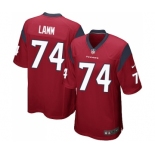 Men's Nike Houston Texans #74 Kendall Lamm Game Red Alternate NFL Jersey