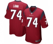 Men's Nike Houston Texans #74 Kendall Lamm Game Red Alternate NFL Jersey