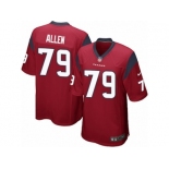 Men's Nike Houston Texans #79 Jeff Allen Game Red Alternate NFL Jersey