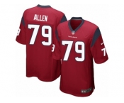 Men's Nike Houston Texans #79 Jeff Allen Game Red Alternate NFL Jersey