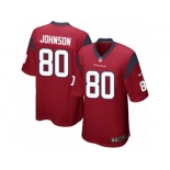 Men's Nike Houston Texans #80 Andre Johnson Game Red Alternate NFL Jersey