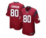 Men's Nike Houston Texans #80 Andre Johnson Game Red Alternate NFL Jersey