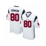 Men's Nike Houston Texans #80 Andre Johnson Game White NFL Jersey