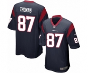 Men's Nike Houston Texans #87 Demaryius Thomas Game Navy Blue Team Color NFL Jersey