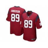 Men's Nike Houston Texans #89 Stephen Anderson Game Red Alternate NFL Jersey