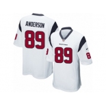 Men's Nike Houston Texans #89 Stephen Anderson Game White NFL Jersey