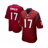 nike nfl jerseys houston texans #17 osweiler red[game]