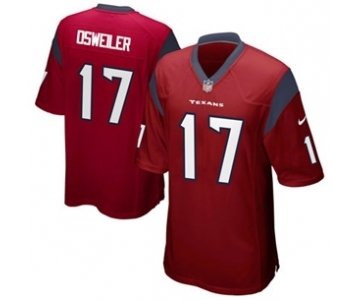 nike nfl jerseys houston texans #17 osweiler red[game]