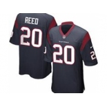 nike nfl jerseys houston texans #20 ed reed blue[game]