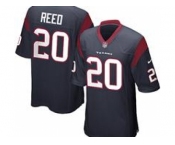 nike nfl jerseys houston texans #20 ed reed blue[game]