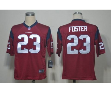 nike nfl jerseys houston texans #23 foster red[game]