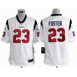 nike nfl jerseys houston texans #23 foster white[game]