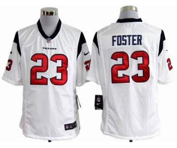 nike nfl jerseys houston texans #23 foster white[game]