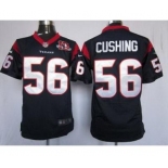 nike nfl jerseys houston texans #56 cushing blue[game 10th patch]