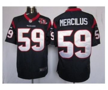 nike nfl jerseys houston texans #59 mercilus blue[game 10th patch]