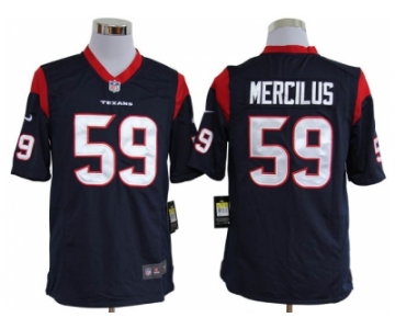 nike nfl jerseys houston texans #59 mercilus blue[mercilus][game]