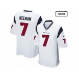 nike nfl jerseys houston texans #7 case keenum white [Game]