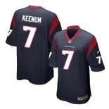 nike nfl jerseys houston texans #7 keenum blue[game]