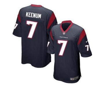 nike nfl jerseys houston texans #7 keenum blue[game]