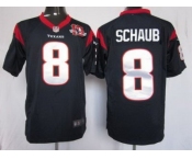 nike nfl jerseys houston texans #8 schaub blue[game 10th patch]