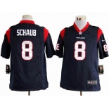 nike nfl jerseys houston texans #8 schaub blue[game]