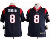 nike nfl jerseys houston texans #8 schaub blue[game]