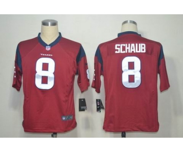 nike nfl jerseys houston texans #8 schaub red[game]