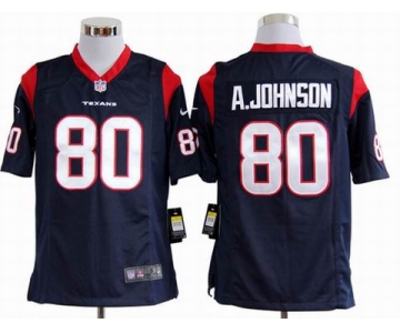 nike nfl jerseys houston texans #80 a.johnson blue[a.johnson][game]