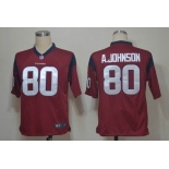 nike nfl jerseys houston texans #80 a.johnson red[game]