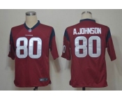 nike nfl jerseys houston texans #80 a.johnson red[game]