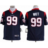 nike nfl jerseys houston texans #99 watt blue[game]