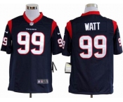 nike nfl jerseys houston texans #99 watt blue[game]