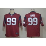 nike nfl jerseys houston texans #99 watt red[game]