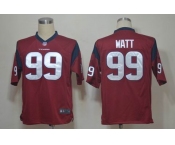 nike nfl jerseys houston texans #99 watt red[game]