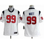 nike nfl jerseys houston texans #99 watt white[game]