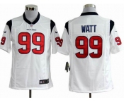 nike nfl jerseys houston texans #99 watt white[game]