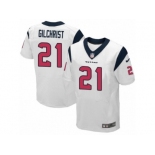 Men Nike Houston Texans #21 Marcus Gilchrist Elite White NFL Jersey