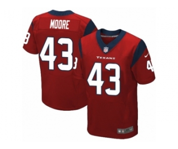 Men Nike Houston Texans #43 Corey Moore Elite Red Alternate NFL Jersey