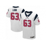 Men Nike Houston Texans #63 Kendall Lamm Elite White NFL Jersey