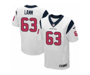 Men Nike Houston Texans #63 Kendall Lamm Elite White NFL Jersey