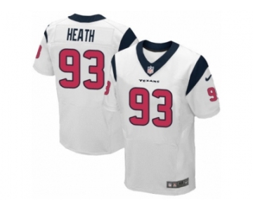 Men Nike Houston Texans #93 Joel Heath Elite White NFL Jersey