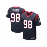 Men Nike Houston Texans #98 D.J. Reader Elite Navy Blue Team Color NFL Jersey