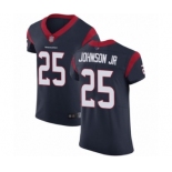 Men's Houston Texans #25 Duke Johnson Jr Navy Blue Team Color Vapor Untouchable Elite Player Football Jersey