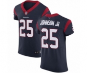 Men's Houston Texans #25 Duke Johnson Jr Navy Blue Team Color Vapor Untouchable Elite Player Football Jersey