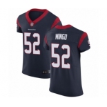 Men's Houston Texans #52 Barkevious Mingo Navy Blue Team Color Vapor Untouchable Elite Player Football Jersey