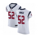 Men's Houston Texans #52 Barkevious Mingo White Vapor Untouchable Elite Player Football Jersey