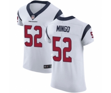 Men's Houston Texans #52 Barkevious Mingo White Vapor Untouchable Elite Player Football Jersey