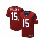 Men's Nike Houston Texans #15 Will Fuller V Elite Red Alternate NFL Jersey